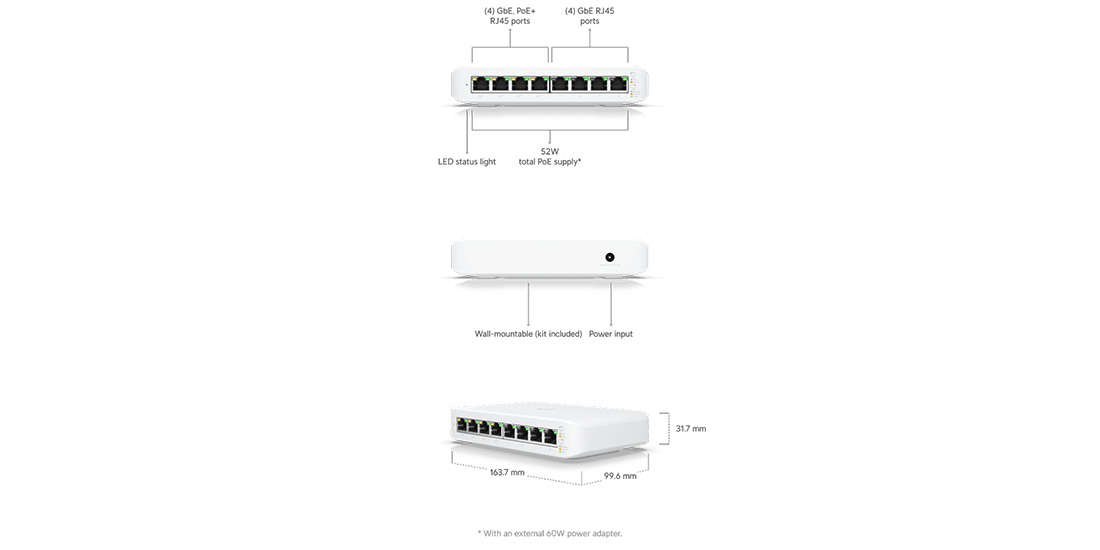 USW-LITE-8-POE Features